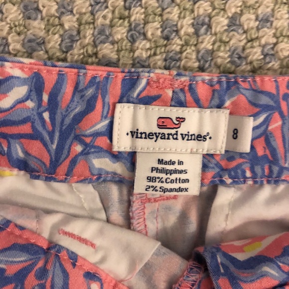 Girls Vineyard Vines pink and blue nautical shorts - Picture 3 of 4